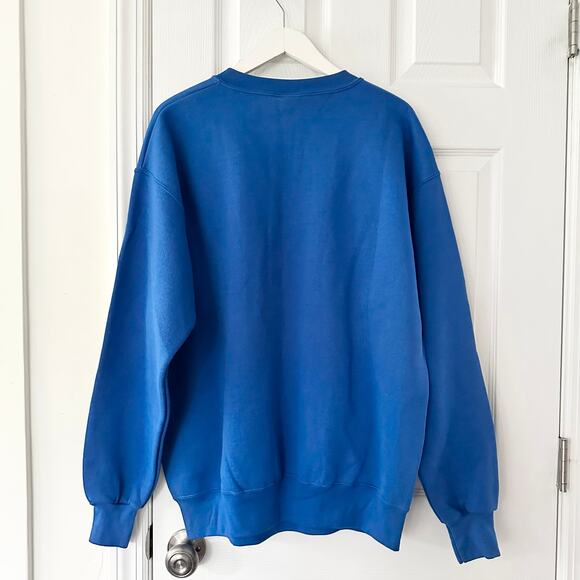 Lee Vintage Blue New York Giants NFC NFL Champion 2001 Sweatshirt W/ Sticker - Picture 11 of 11